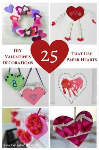 DIY Valentines Decorations That Use Paper Hearts