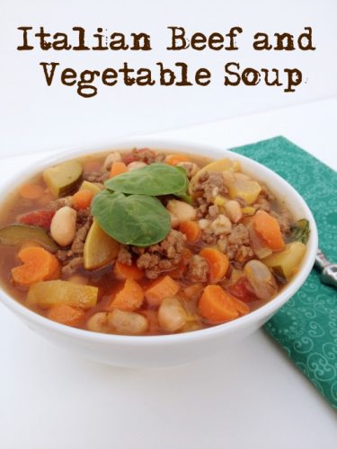 Cheap Healthy Meal: Italian Beef and Vegetable Soup