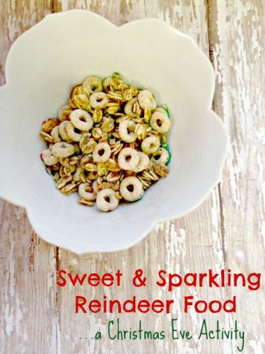 Family Christmas Party Craft Idea: Sweet and Sparkling Reindeer Food 