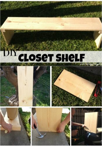 How to Build A DIY Free Standing Single Shelf or Multiple Shelves