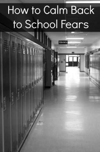 How to Calm Back to School Fears  and Anxieties