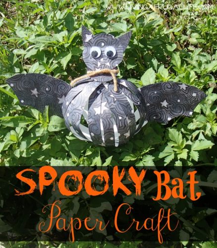 Spooky Bat Paper Craft for Halloween